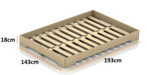 Dimensions du lit en bois pour enfants TILA 7