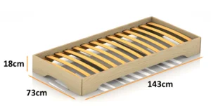 Dimensions du lit en bois pour enfants TILA 7