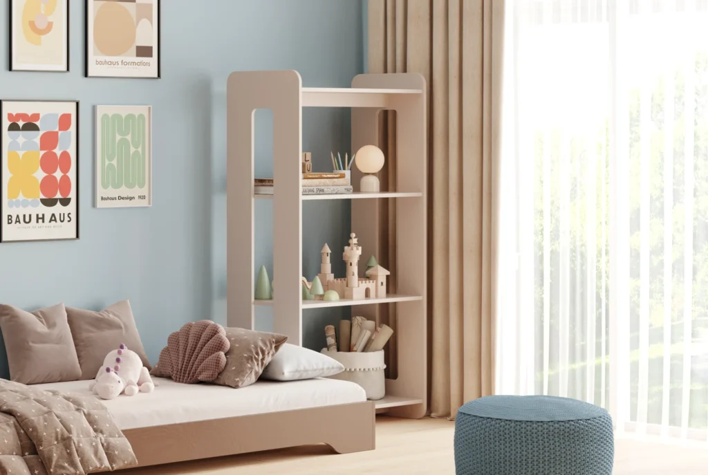 Étagère en bois taille L couleur cachemire