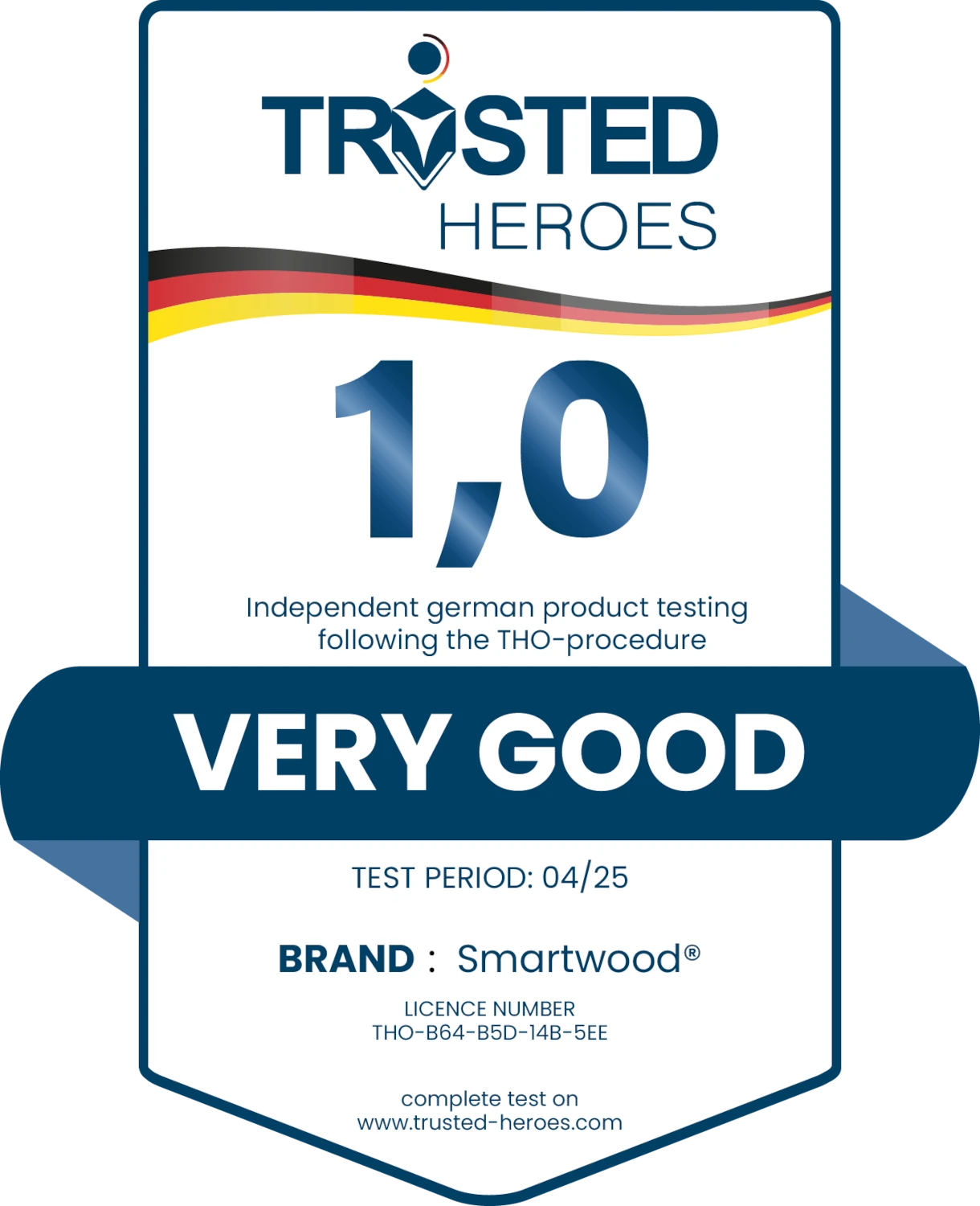 Certificat TRUSTED HEROES