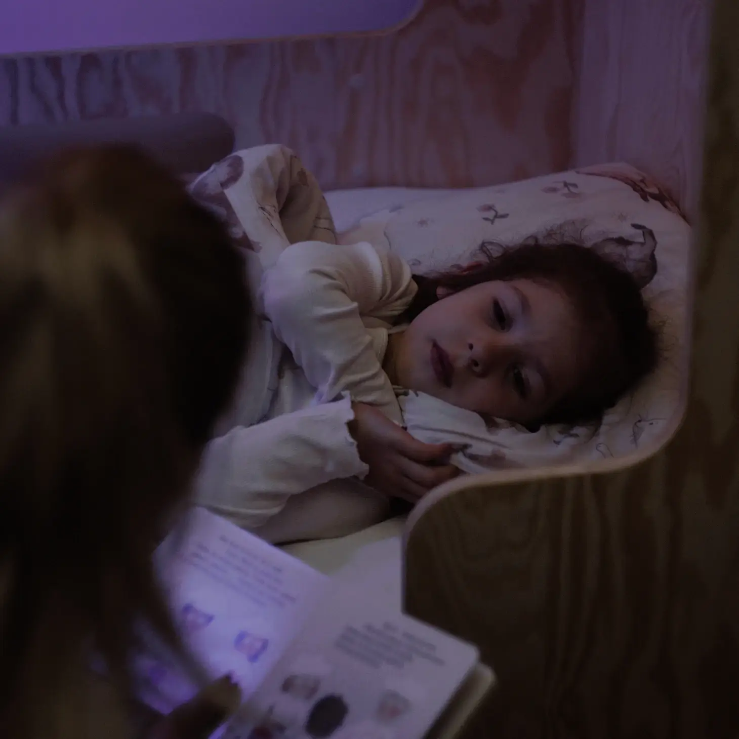 Lit superposé en bois pour enfants avec barrières de sécurité et sommier MIMI B Montessori