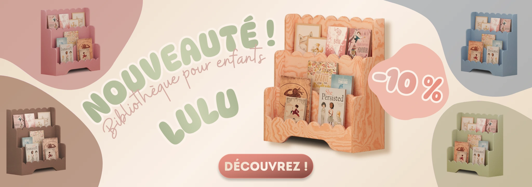 Étagère à livres LULU